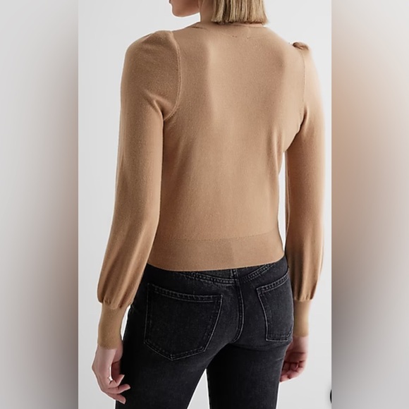 Express front gold sequin cardigan - Picture 4 of 5